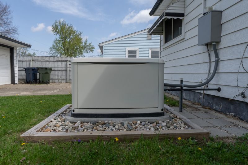 Close-up of Residential Backup Generator
